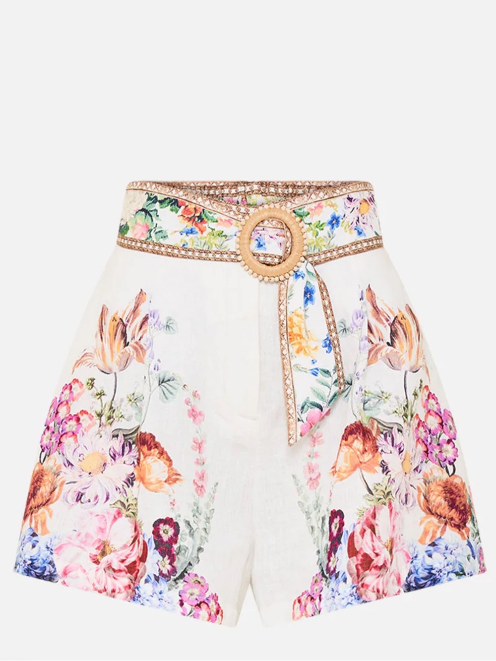 Camilla Tuck Front Short With Belt Plumes And Parterres Medium NWT $495